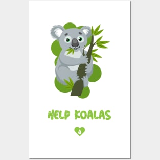 Help Koalas Posters and Art
